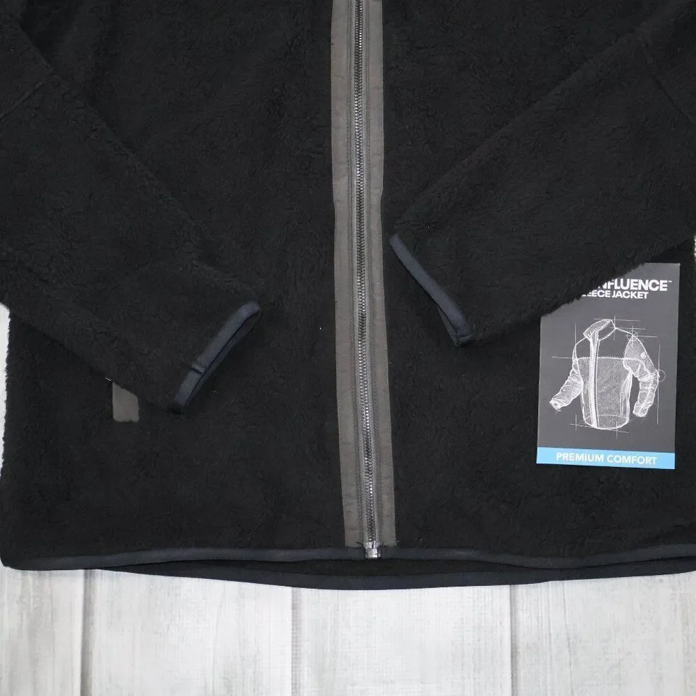 NEW KUHL Konfluence Fleece Jacket Men's Medium Full Zip Raven Carbon Black Gray